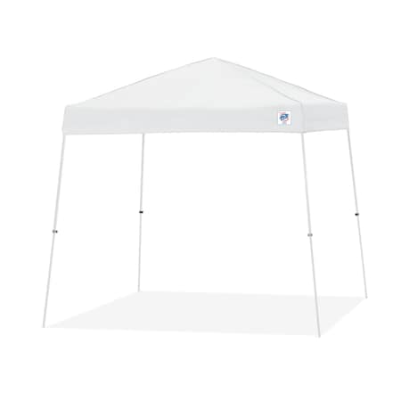 E-Z Up TAA Compliant Vista Shelter, 10' W x 10' L, White Steel Frame, White Top VS2910MCWH